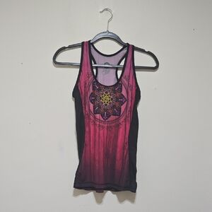 InknBurn Women's Racerback Mandala Tank Top
